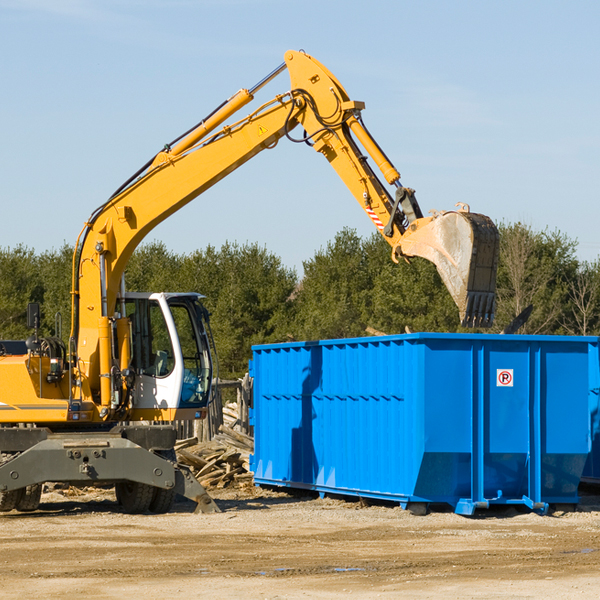 what are the rental fees for a residential dumpster in Richeyville